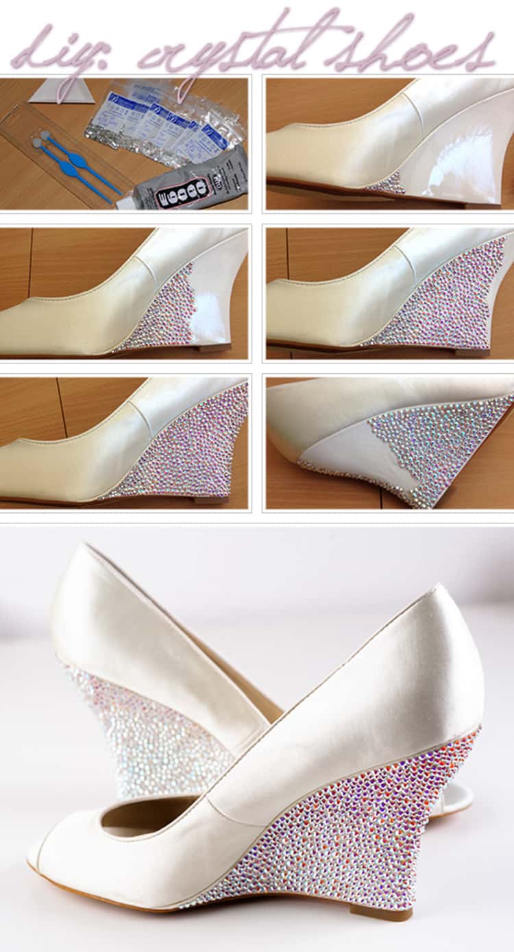 Decorating wedges shoe hack