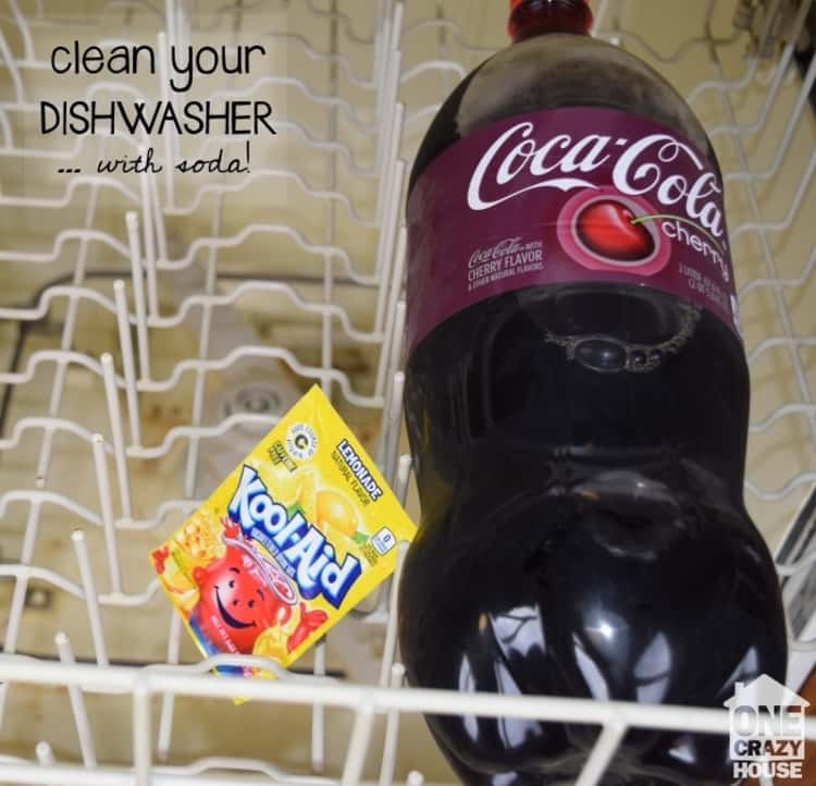 Soda and koolaid for dishwasher cleaning