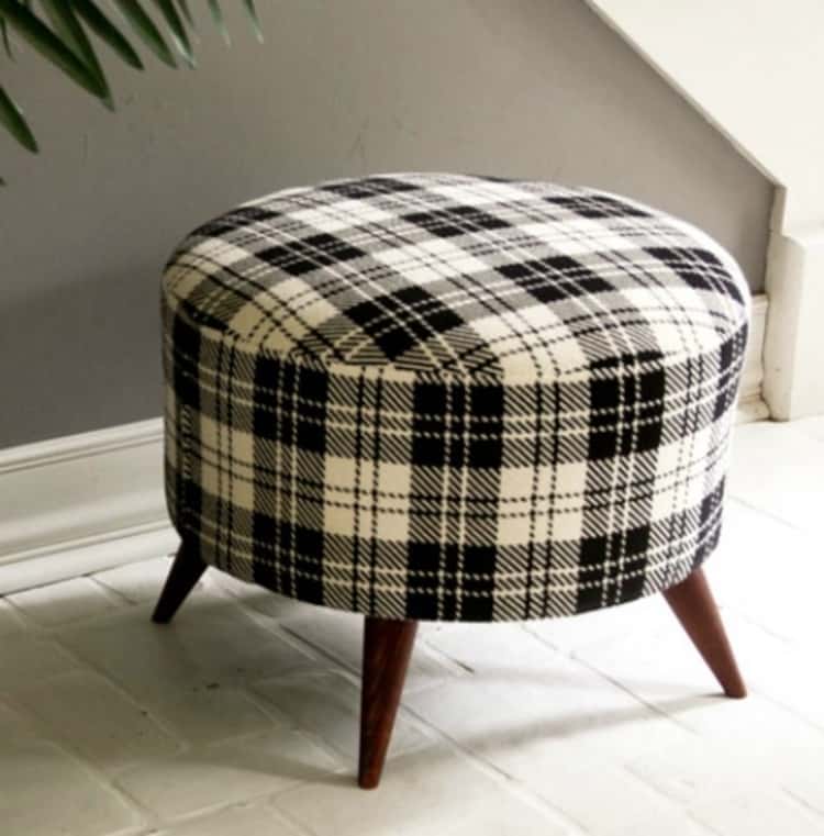 wire spool ottoman