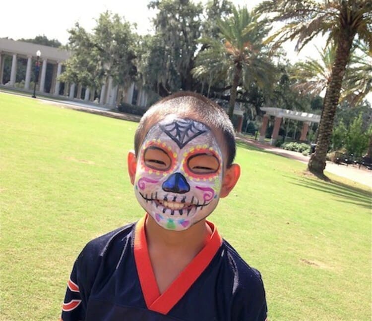 Day of the Dead face paint 