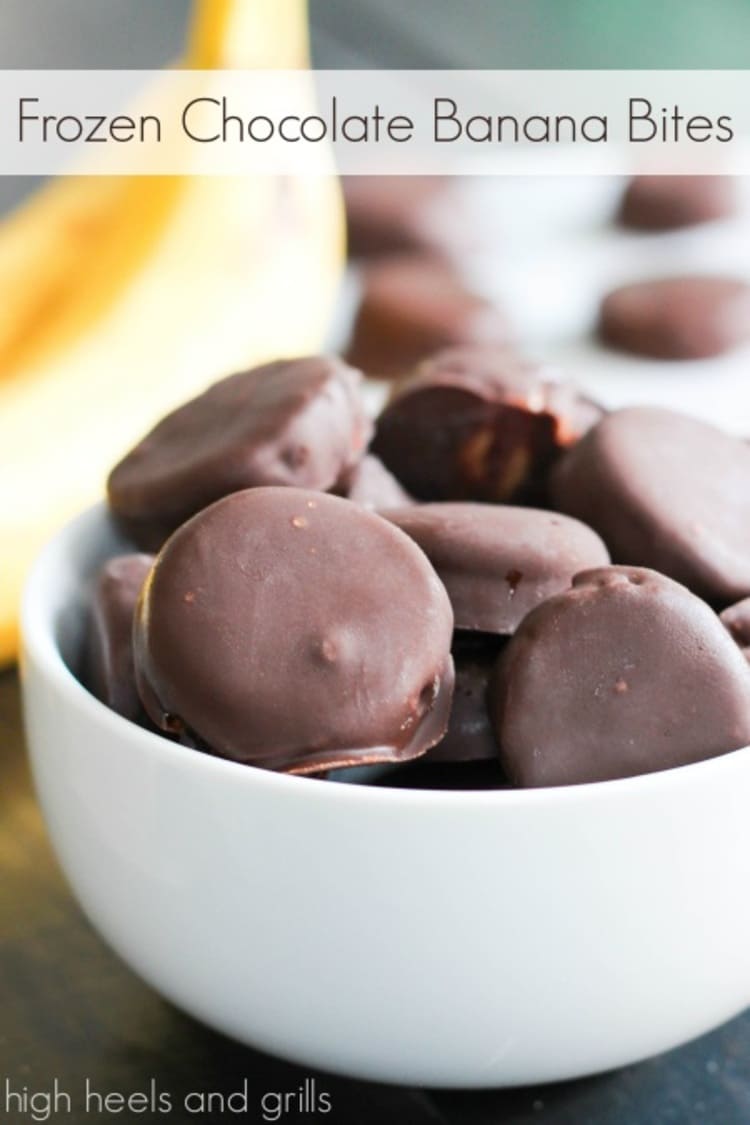 Frozen Chocolate Banana Bites