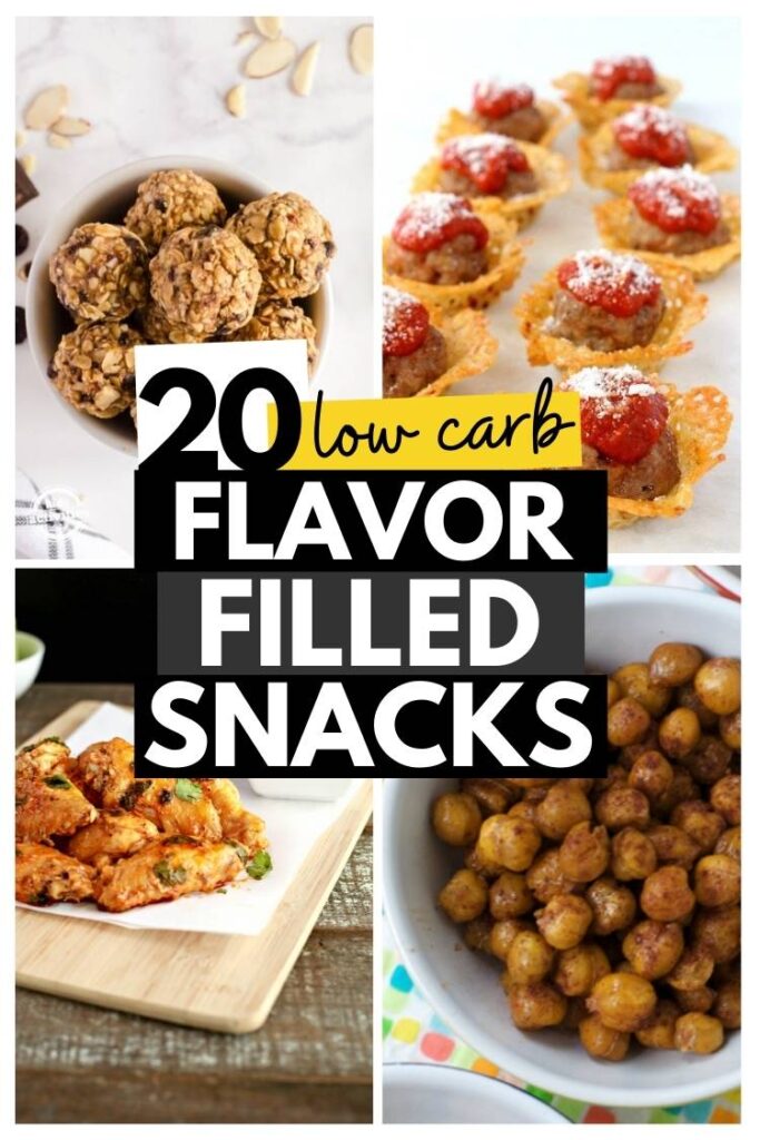 4 low carb snack options from One Crazy House