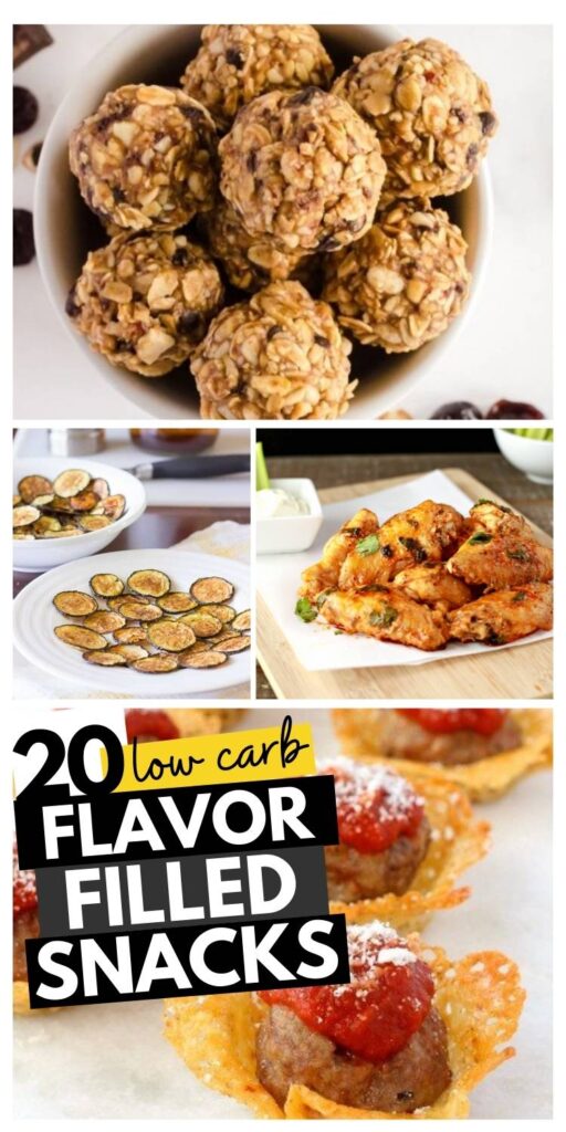 pin it for later - low carb snack collage - One Crazy House