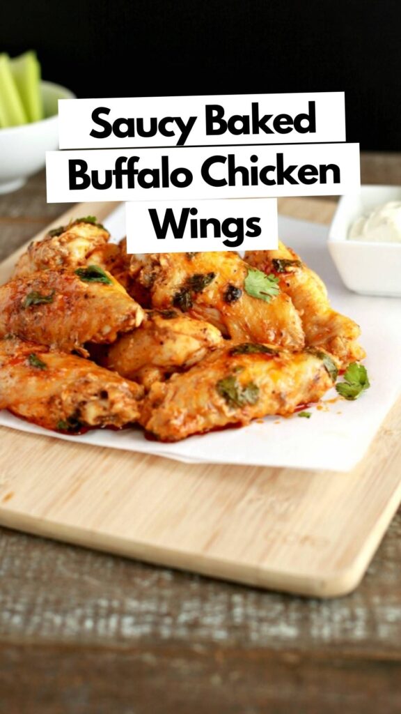 saucy baked buffalo chicken wings low carb snakc