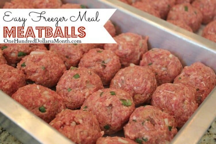 Freezer Meals Meatballs