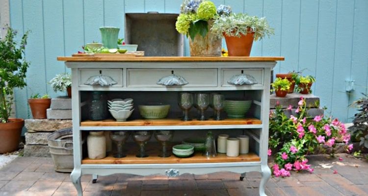 antique dresser repurposed