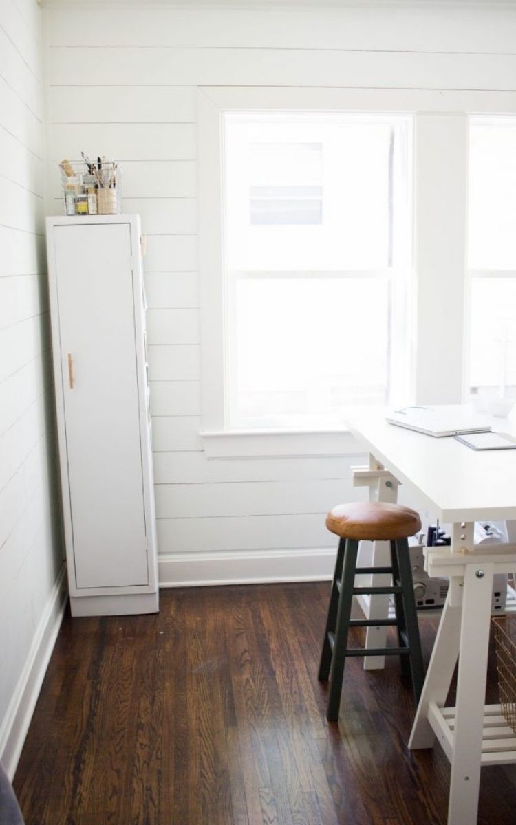 farmhouse kitchen diy shiplap