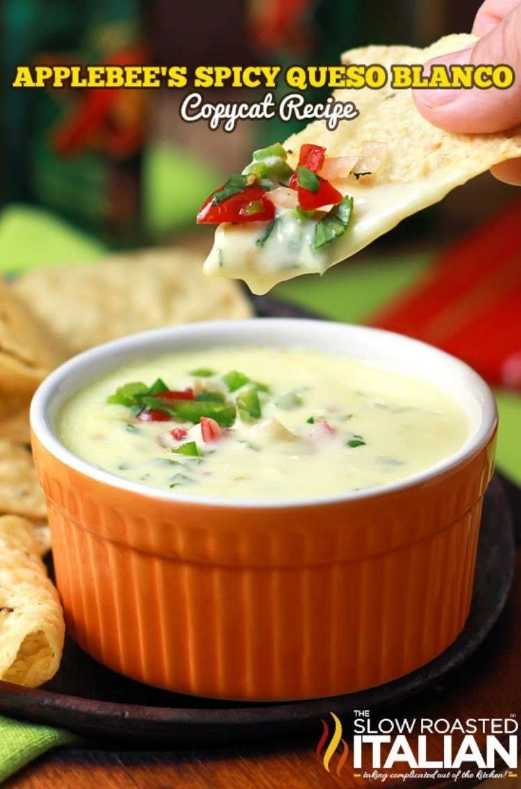 Applebee's copycat recipe Spicy Queso Blanco Dip