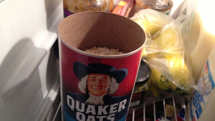 oatmeal in refrigerator to absorb odors