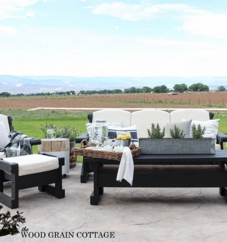 outdoor living room on a patio