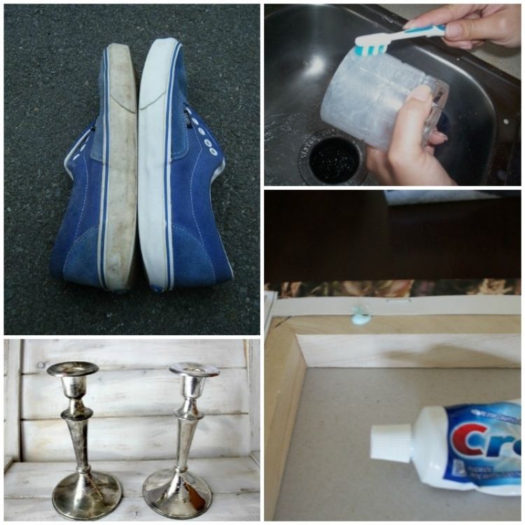 weird ways to use toothpaste to clean