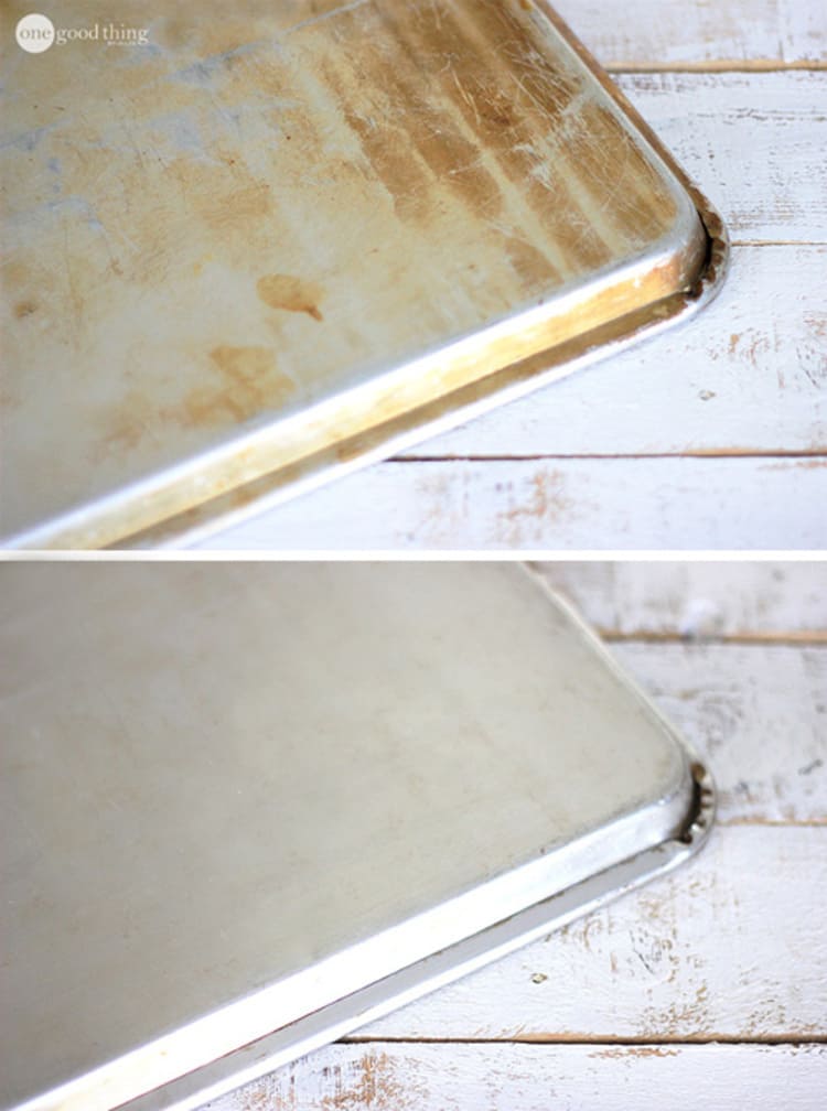 a dry cookie sheet
