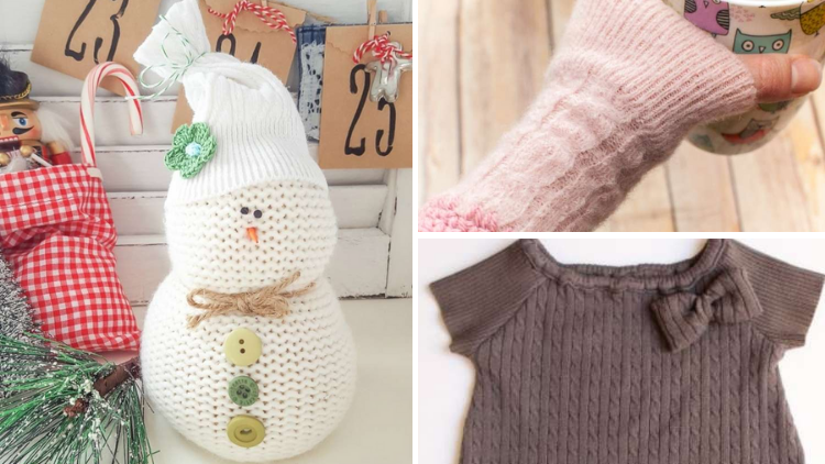 ways to upcycle old sweaters into new projects