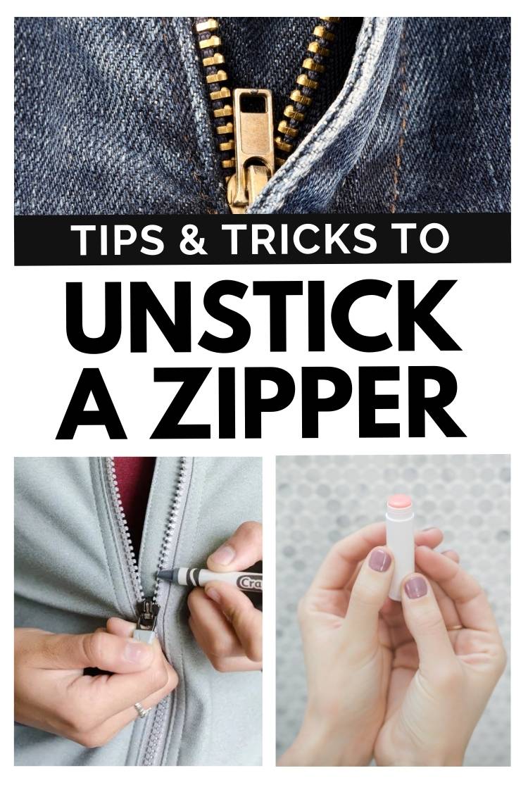 How to Unstick a Zipper 14 Genius Ways to Fix a Zipper