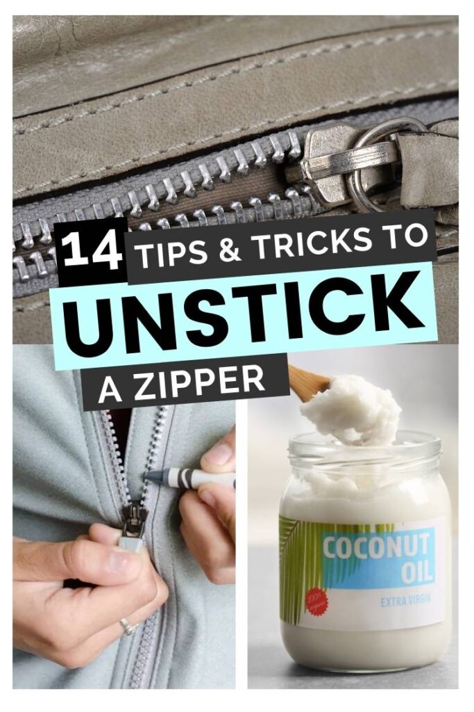 14 Ways to unstick a zipper collage