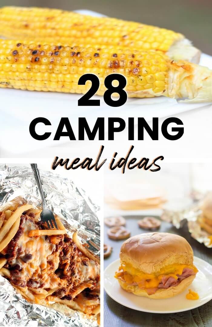 Grilled corn on the cob, foil packet spaghetti, and ham and cheese sliders - 28 Irresistible Camping Food Ideas - One Crazy House
