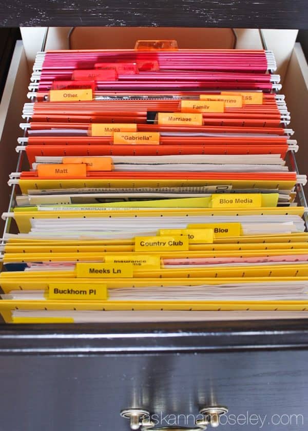 color coded hanging files
