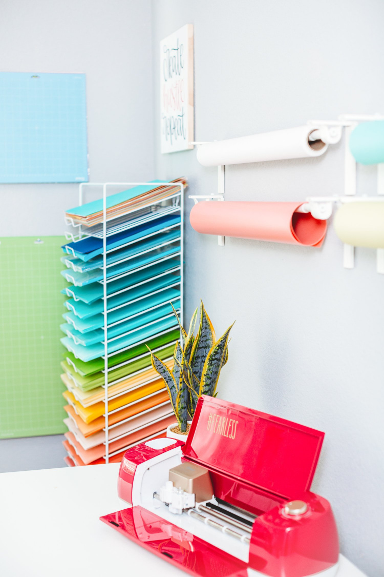 scrapbook paper storage rack