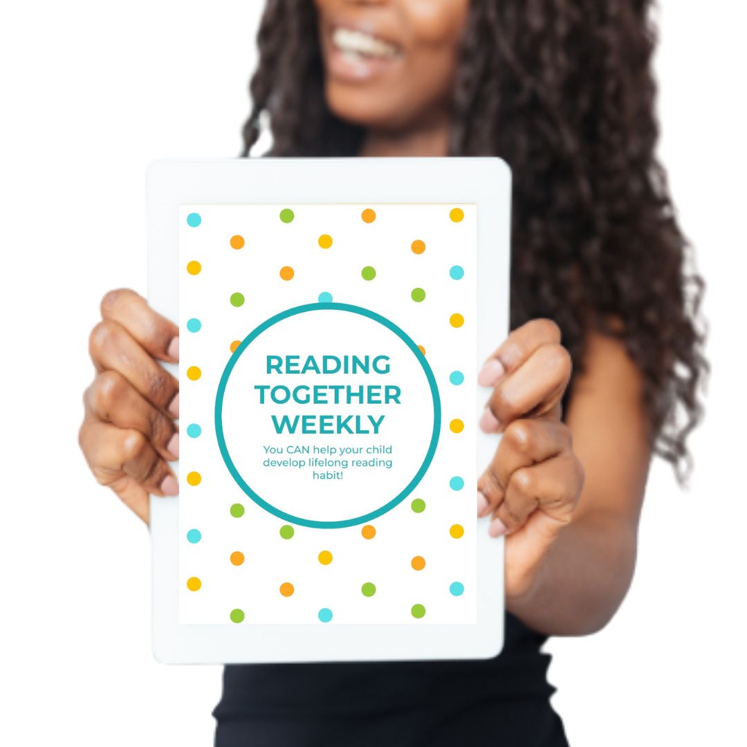 cover art for a reading together activity pack, including reading list and habit tracker.