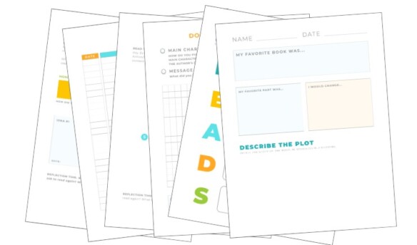 sample pages from a reading activity pack